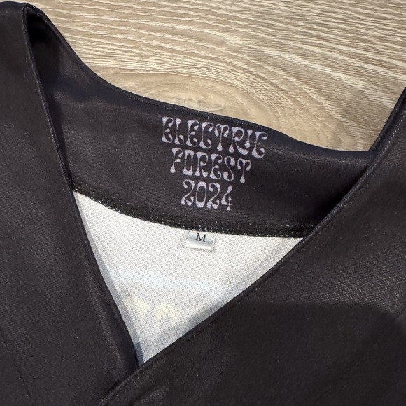 Electric Forest 2024 Festival Jersey Shirt Medium Black EDM Rave Psychedelic - Picture 3 of 4